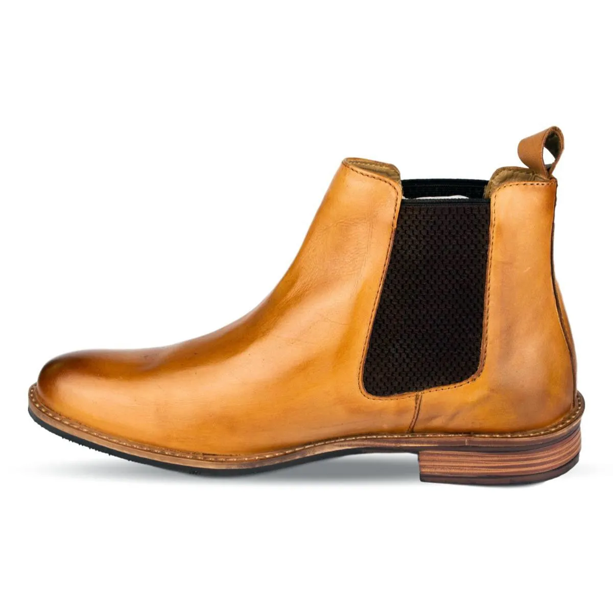Mens Slip On Chelsea Boot in Tan