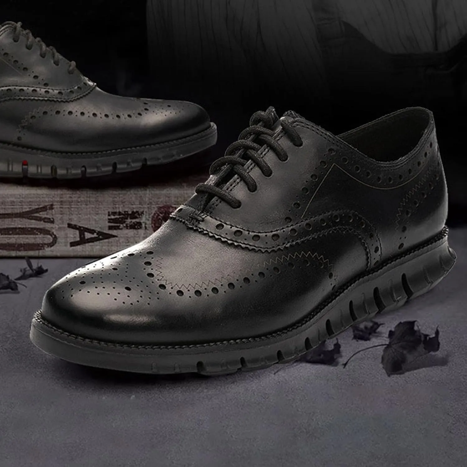 Men's Sneakers Leather Casual Shoes for Men Breathable Business Casual Sneaker Retro Oxfords Fashion Sneaker