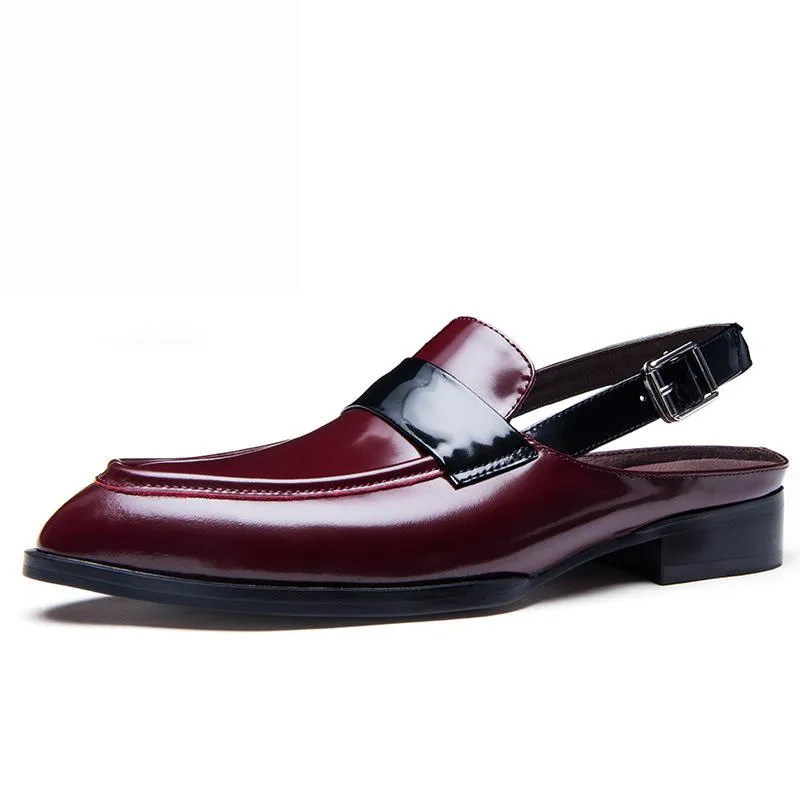 Men's Summer Genuine Leather Sandals With Closed Toe