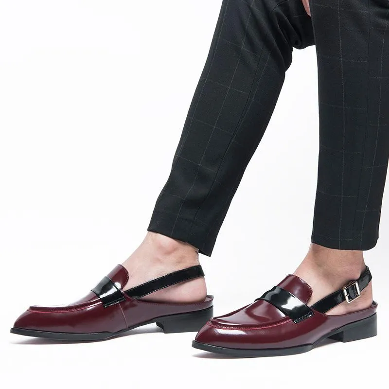 Men's Summer Genuine Leather Sandals With Closed Toe