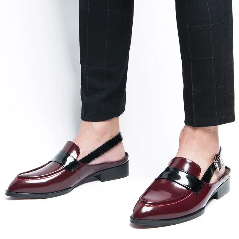 Men's Summer Genuine Leather Sandals With Closed Toe