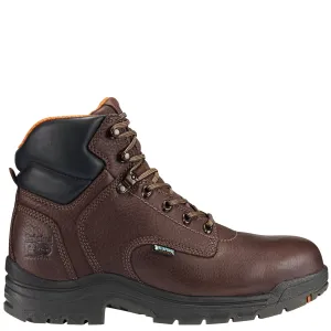 Men's TiTAN 6" Alloy Toe Waterproof Work Boot - Dark Mocha