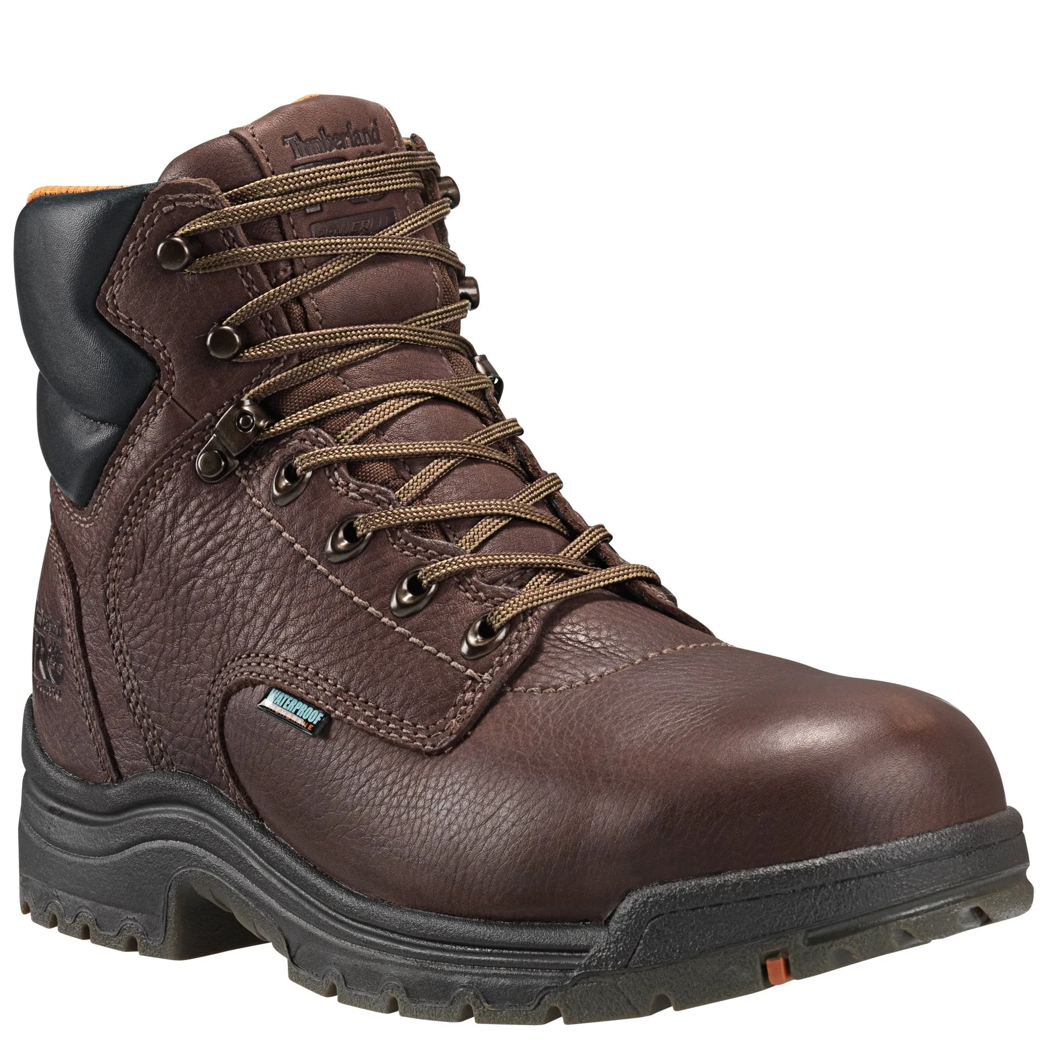 Men's TiTAN 6" Alloy Toe Waterproof Work Boot - Dark Mocha