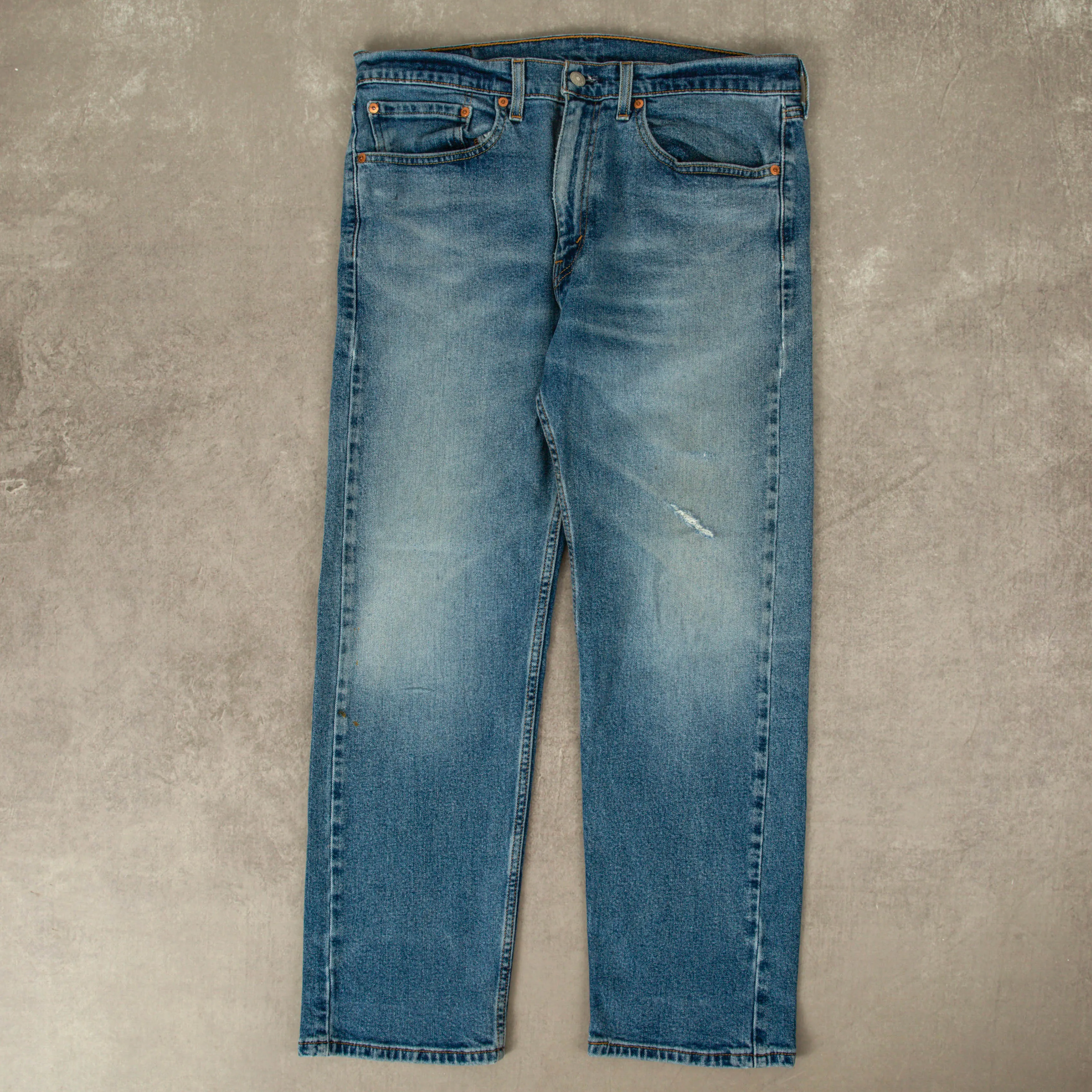 MEN'S VINTAGE LEVI'S 505 DISTRESSED JEANS - W33 X L28