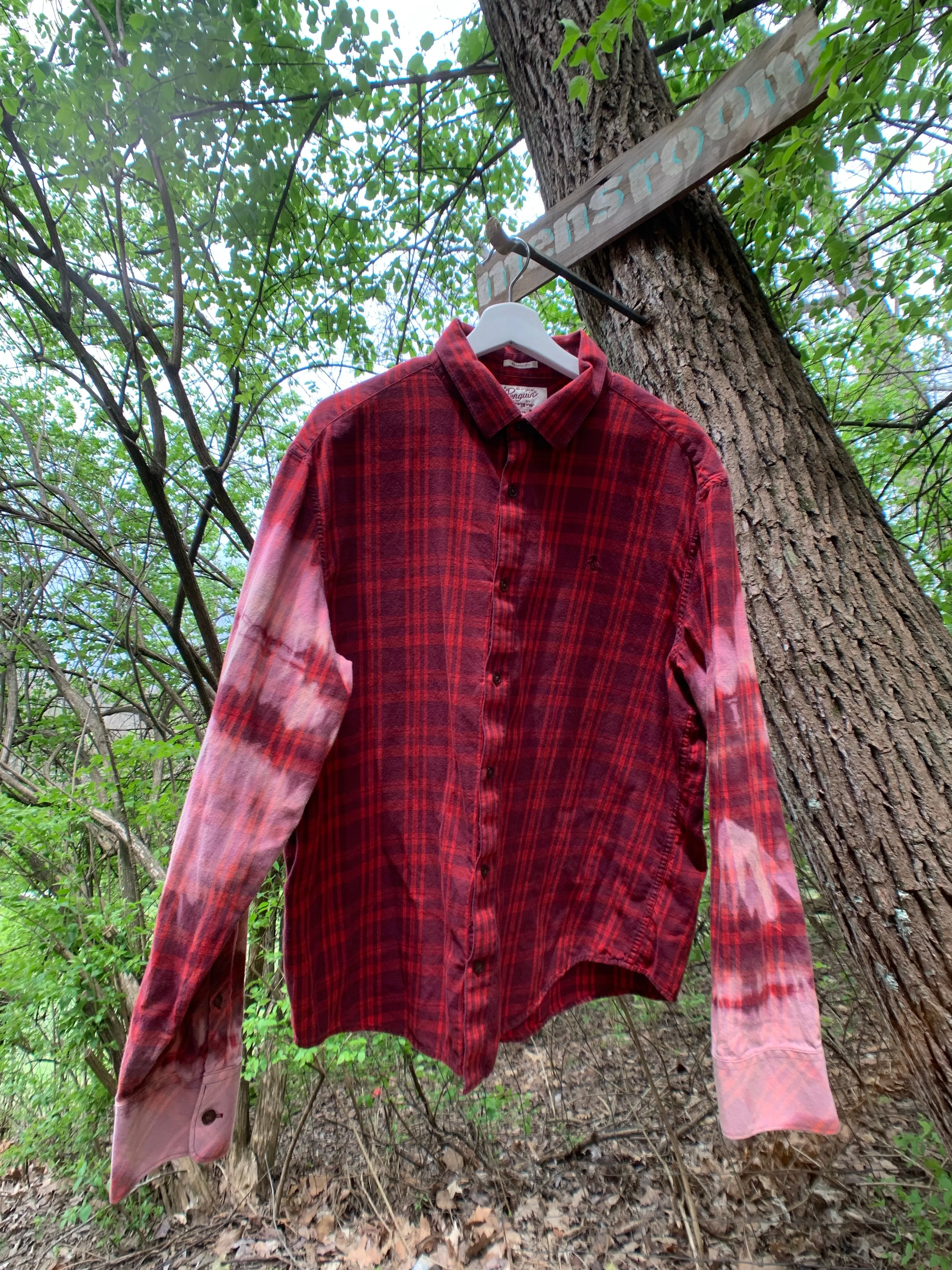 Men’s Vintage Penguin Distressed Flannel