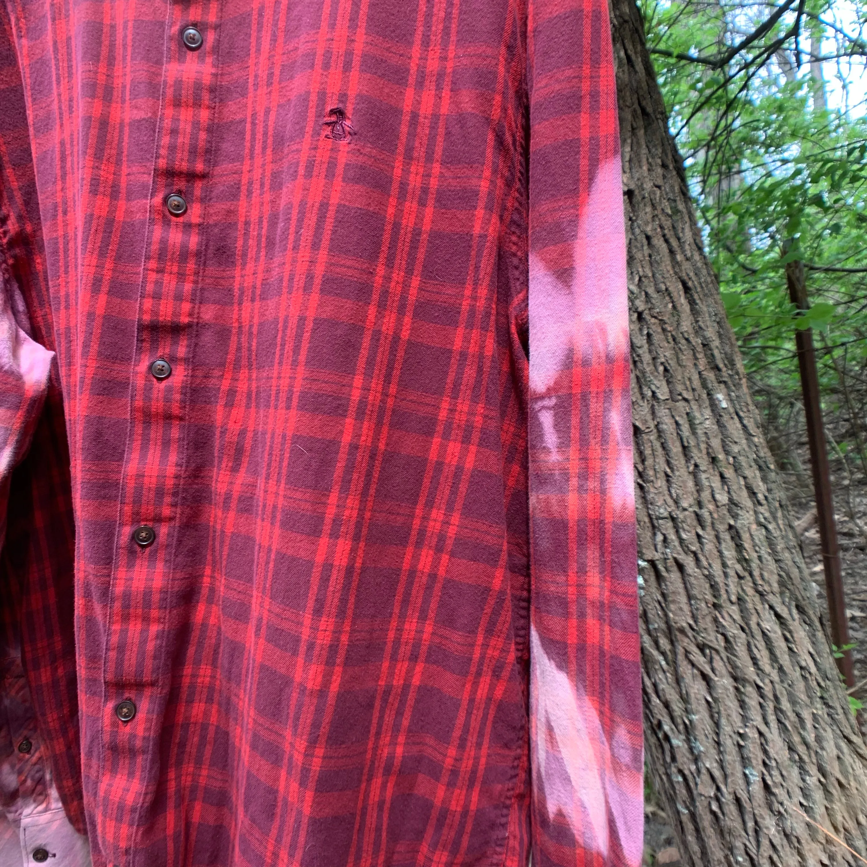 Men’s Vintage Penguin Distressed Flannel