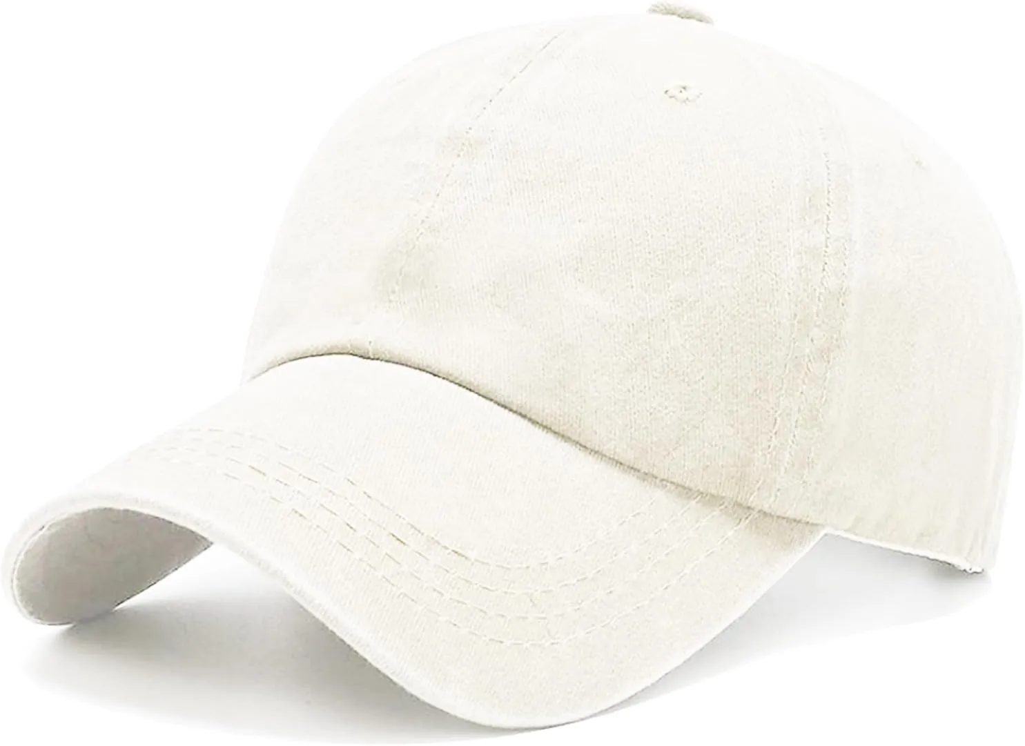 Men's Vintage Washed Blue Distressed Baseball Cap