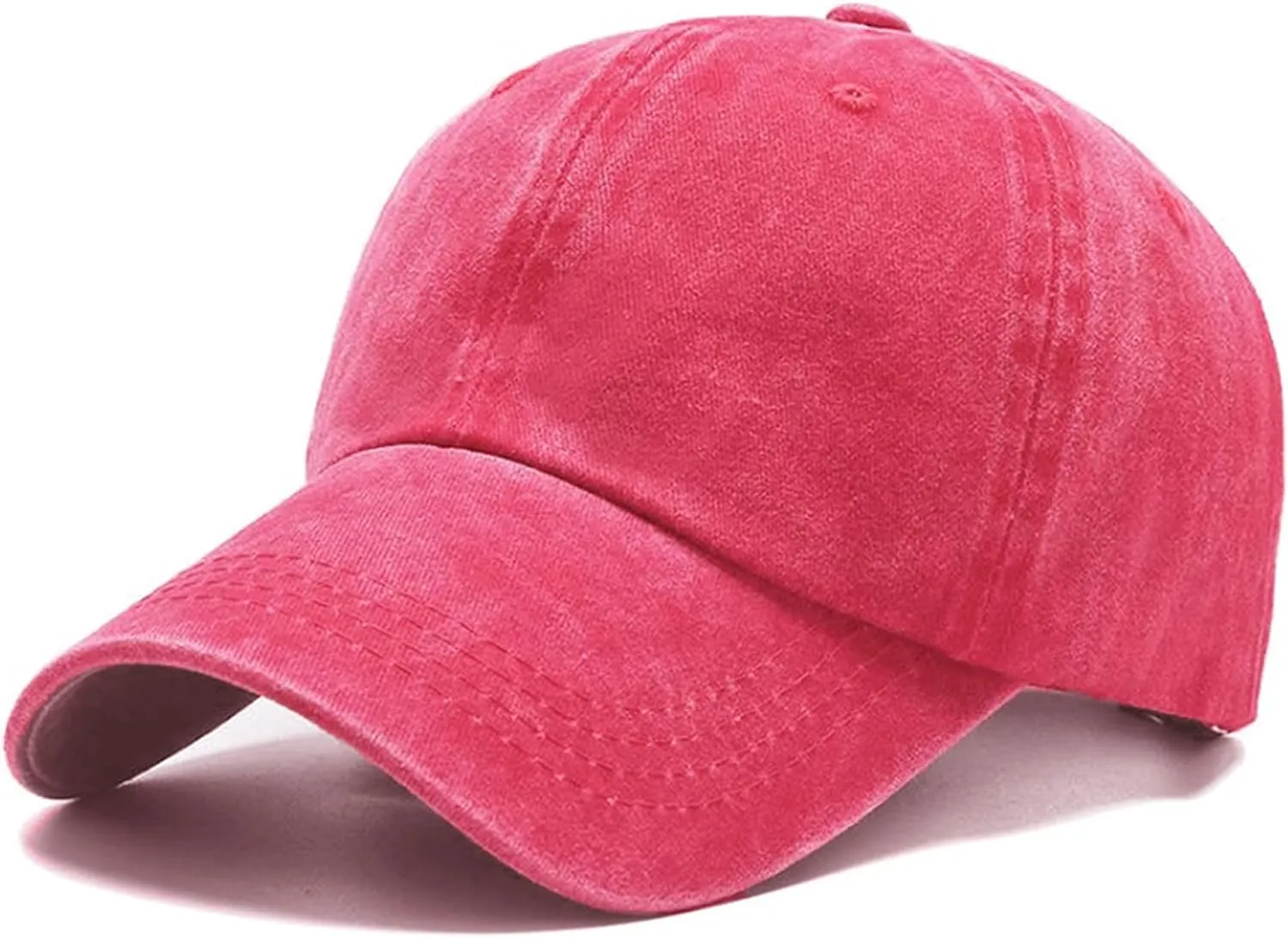 Men's Vintage Washed Blue Distressed Baseball Cap