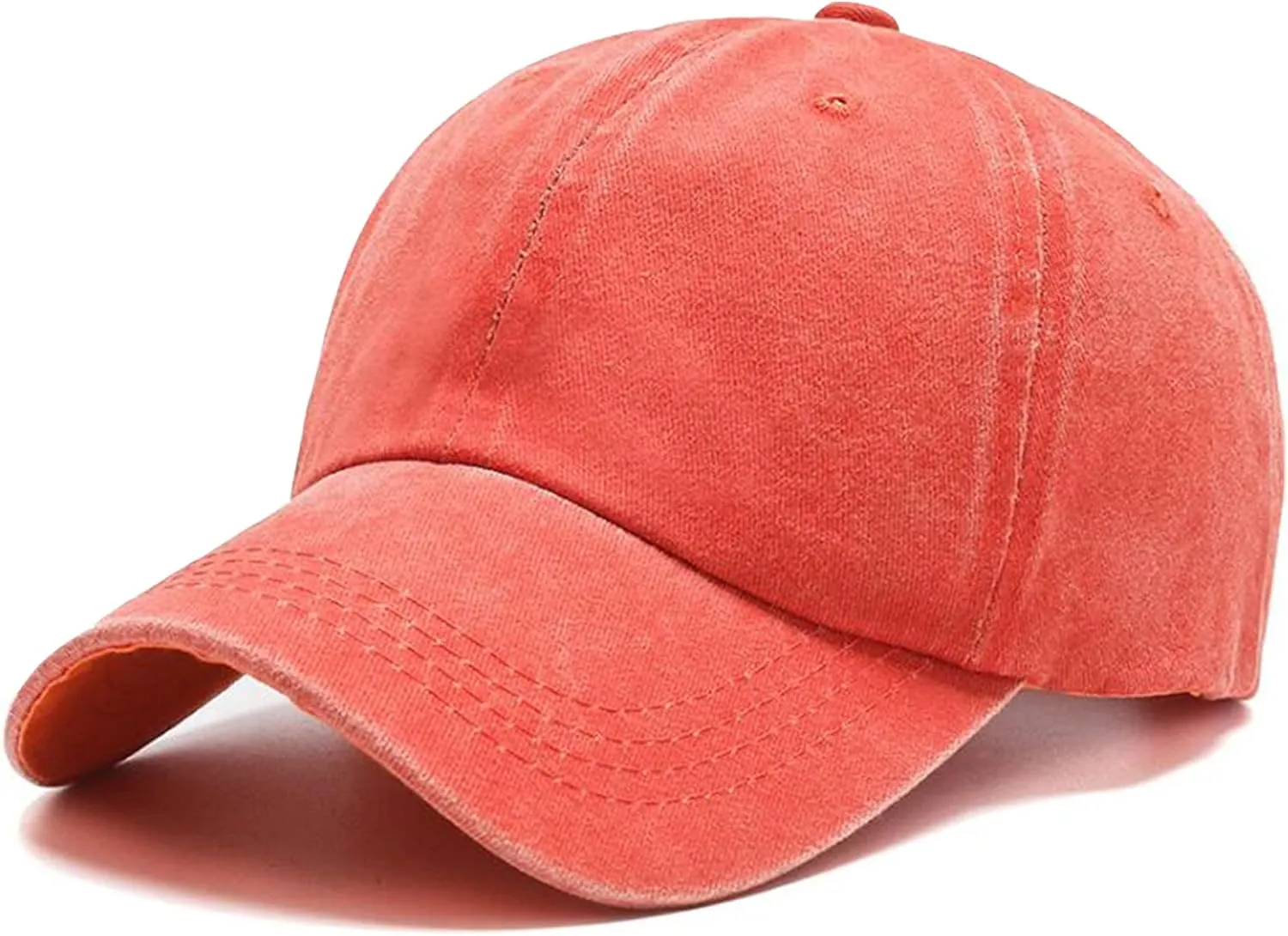 Men's Vintage Washed Blue Distressed Baseball Cap