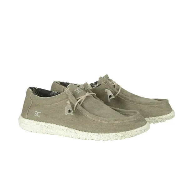 Men's Wally Stretch Beige HEYDUDE