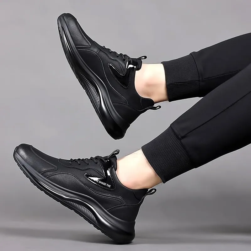 Men's Wingtip Leather Dress Sneakers Oxfords Brogue Business Casual Shoes for Walking and Office Wear
