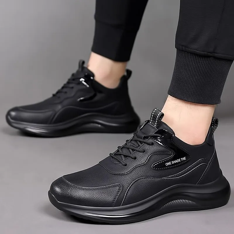 Men's Wingtip Leather Dress Sneakers Oxfords Brogue Business Casual Shoes for Walking and Office Wear