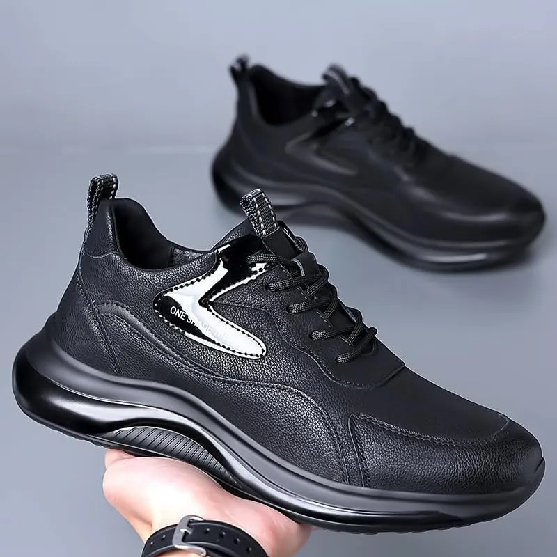 Men's Wingtip Leather Dress Sneakers Oxfords Brogue Business Casual Shoes for Walking and Office Wear