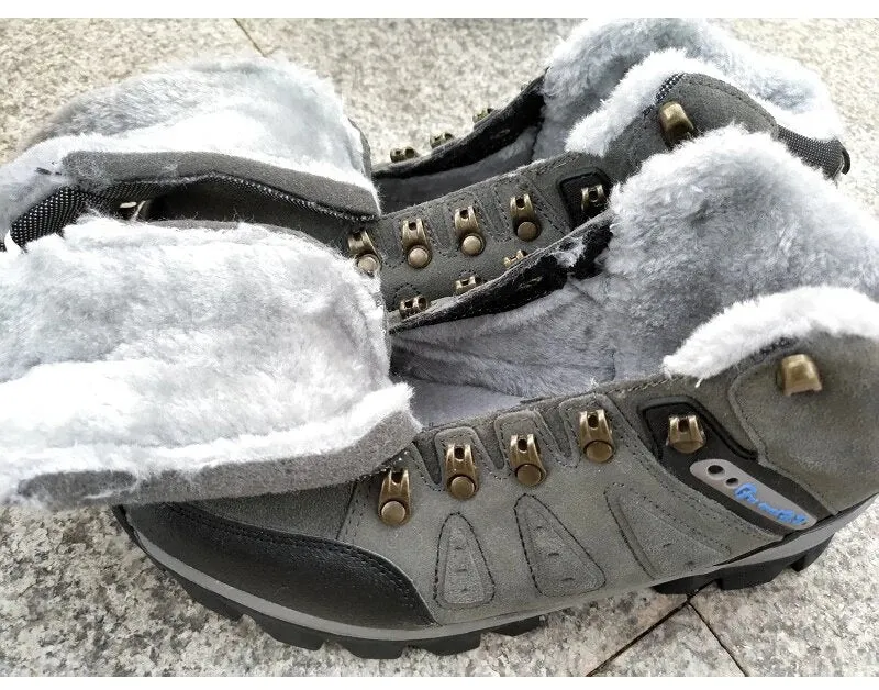 Men's Winter Waterproof Fur Snow Boots