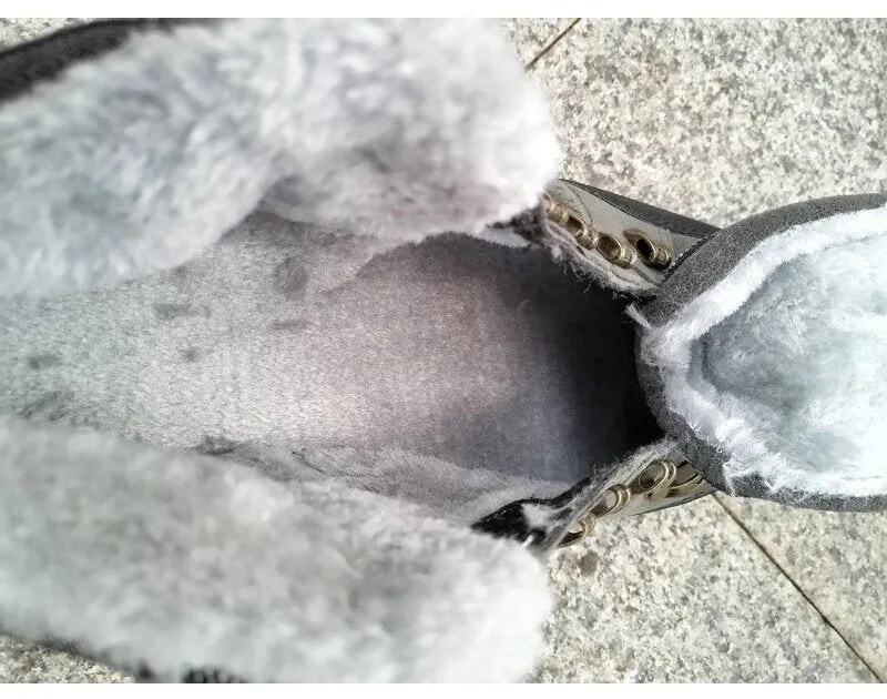 Men's Winter Waterproof Fur Snow Boots