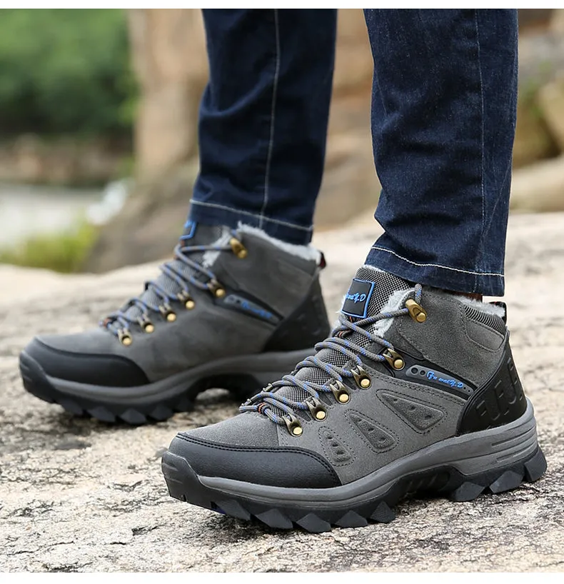 Men's Winter Waterproof Fur Snow Boots