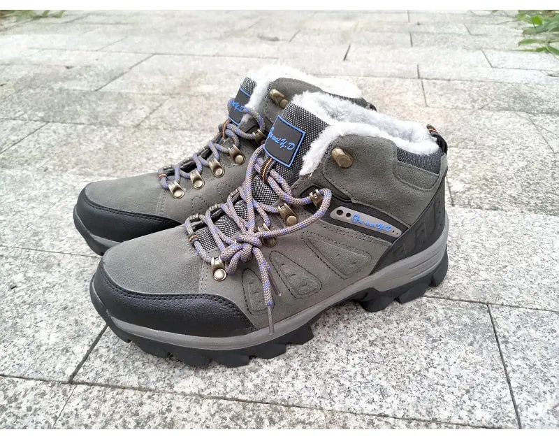 Men's Winter Waterproof Fur Snow Boots