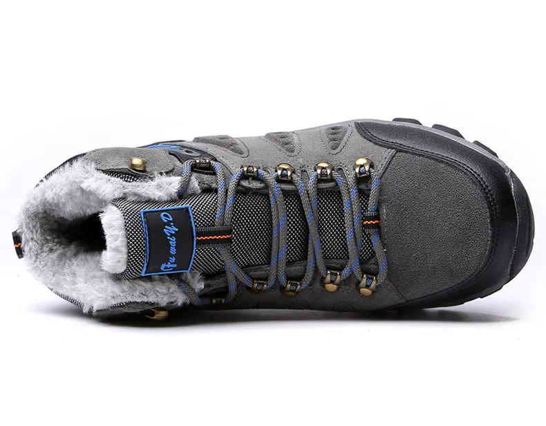 Men's Winter Waterproof Fur Snow Boots