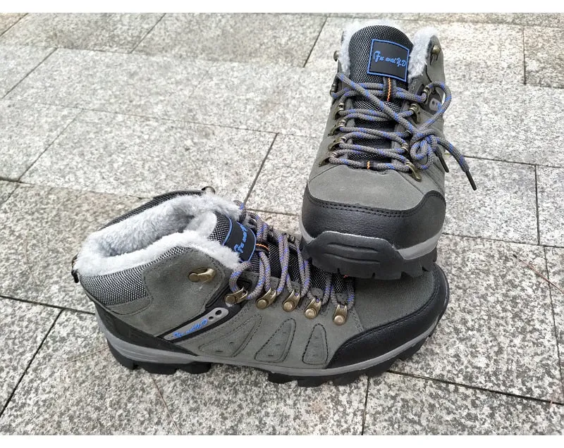 Men's Winter Waterproof Fur Snow Boots