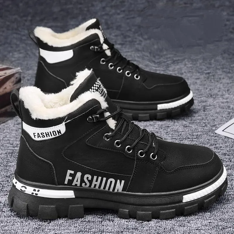Men's Winter Wool Warm Casual Snow Boots