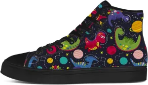 Men's Women's Dinosaur High Top Canvas Shoes High Top Sneakers Lace Up Casual Shoes Gifts for Men Women