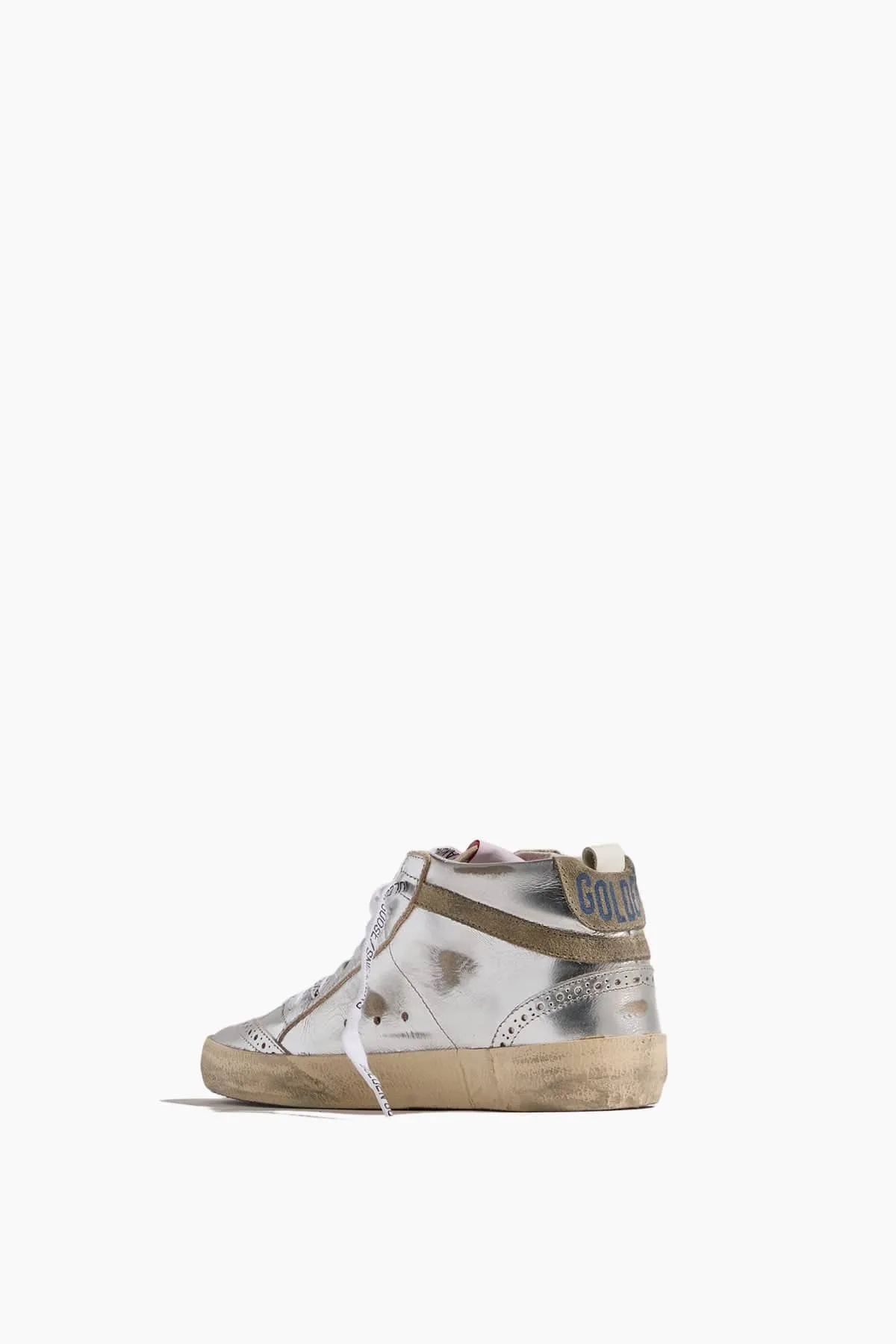 Mid Star Sneaker in Silver/Taupe