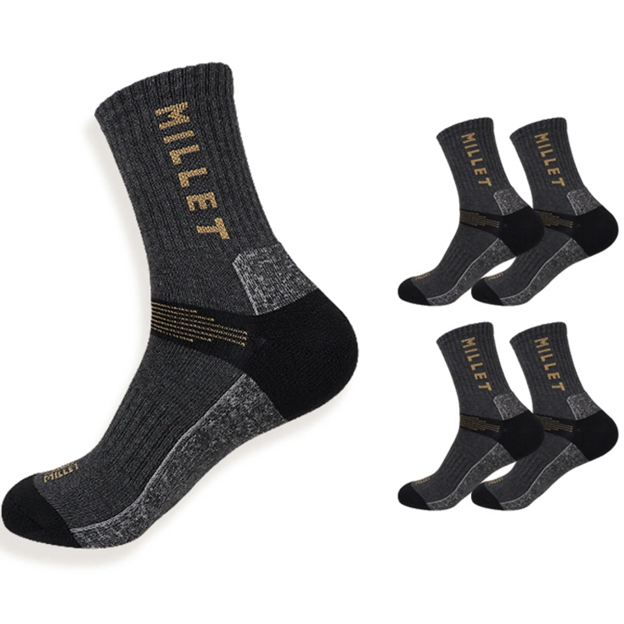 Millet Men's Mid-Calf Hiking Socks 5 Pairs - 🏆 #78 - Clothing/Accessories - Best of December
