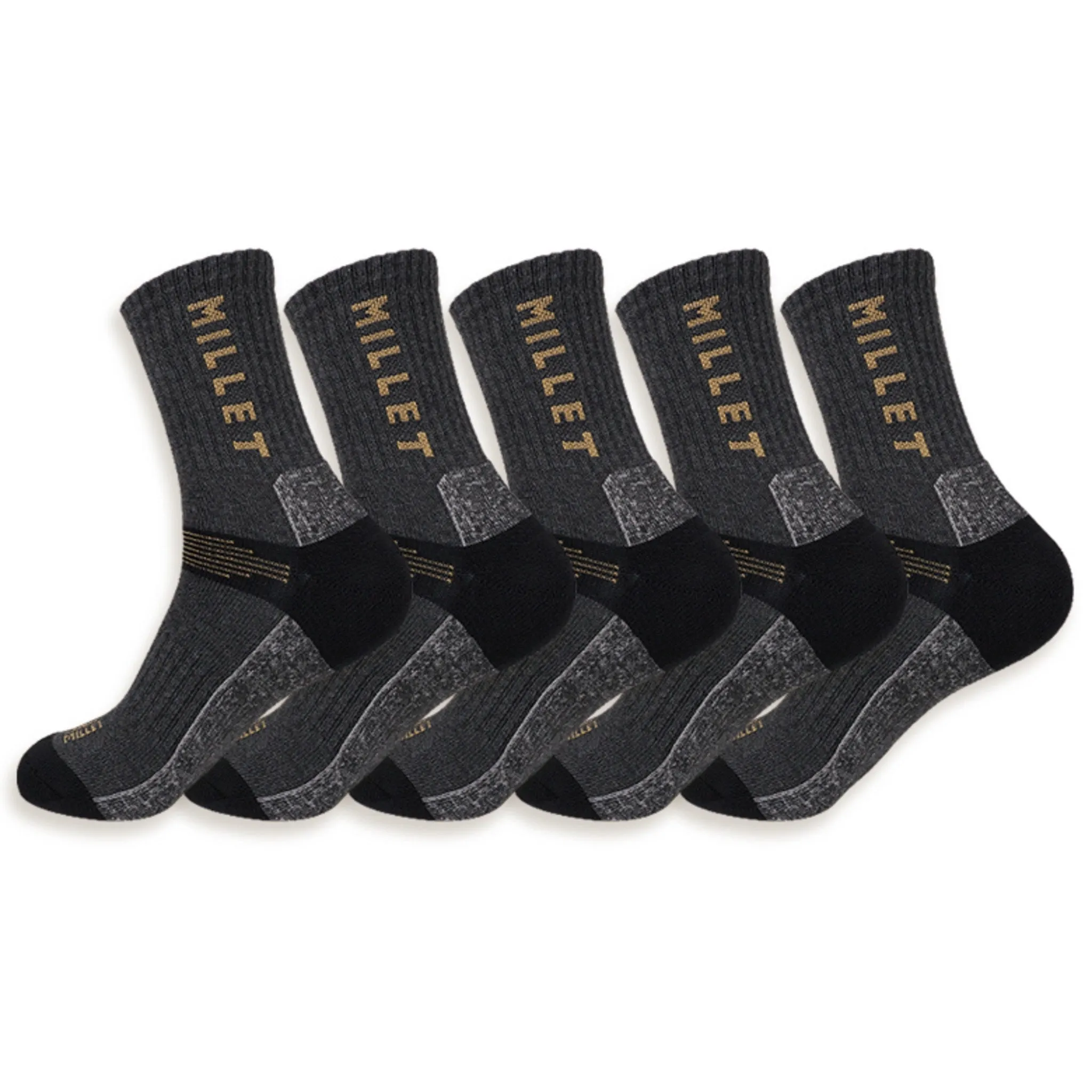 Millet Men's Mid-Calf Hiking Socks 5 Pairs - 🏆 #78 - Clothing/Accessories - Best of December