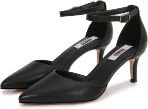 mm Women's Ankle Strap Front-Sling Pointed Toe Stiletto Heel