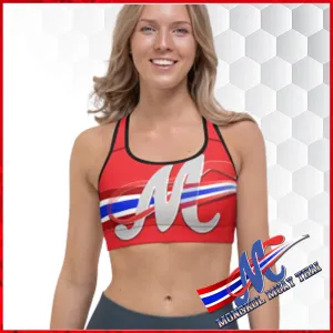 Mongkol Muay Thai Sports bra red with logo