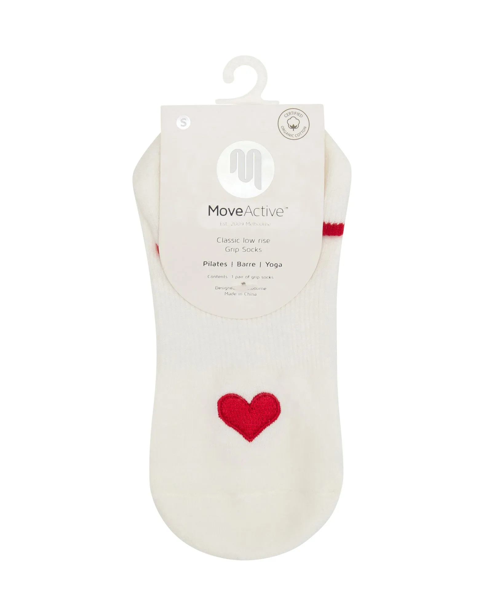Move Active Classic Low Rise Grip Socks - Lovestruck