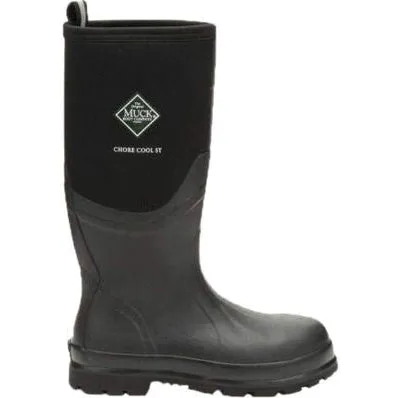 Muck Men's Chore Cool Tall Steel Toe Waterproof Work Boot - Black - CSCT-000