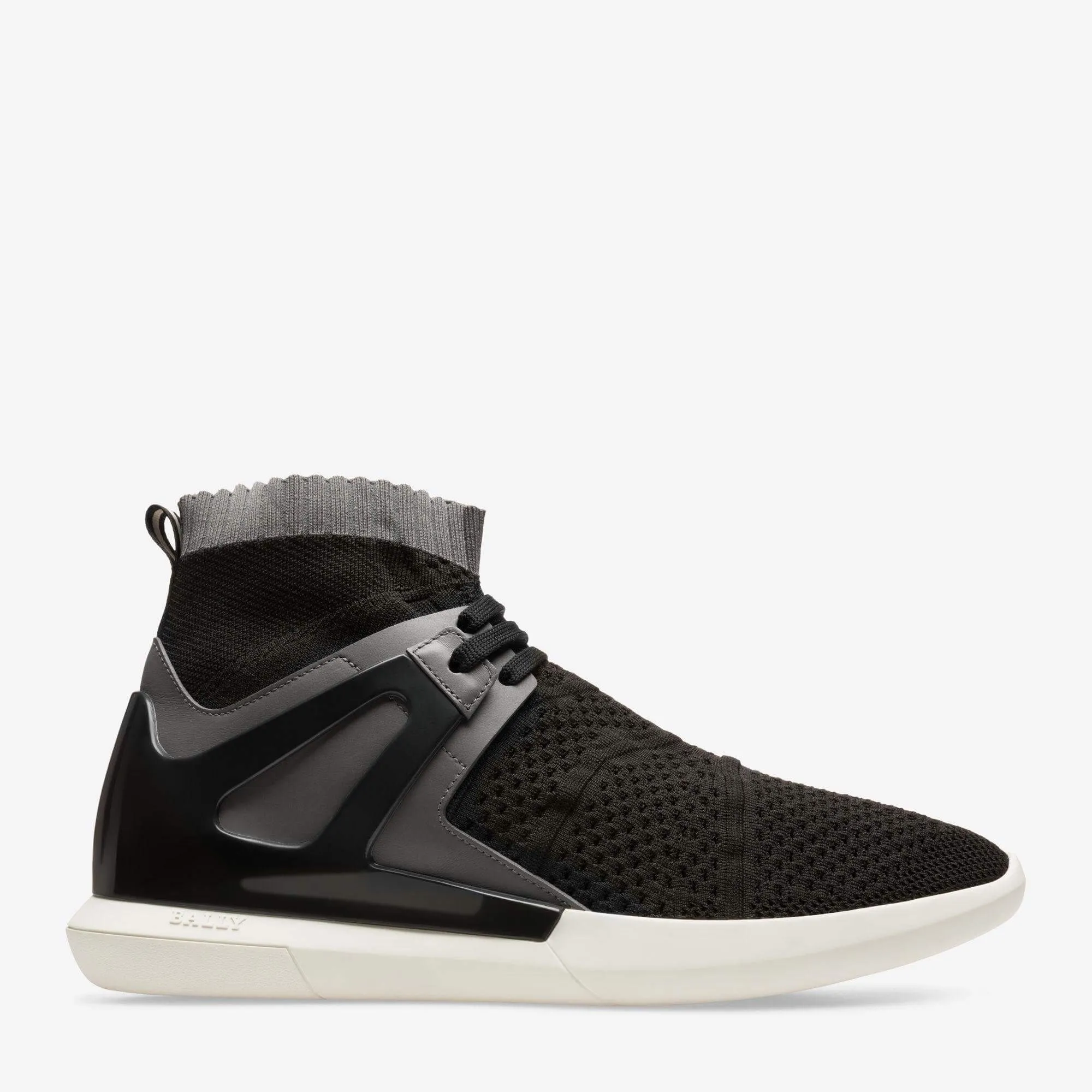 NEW Bally Avallo Men's Black Leather/Fabric Sneakers US 8.5 MSRP $550