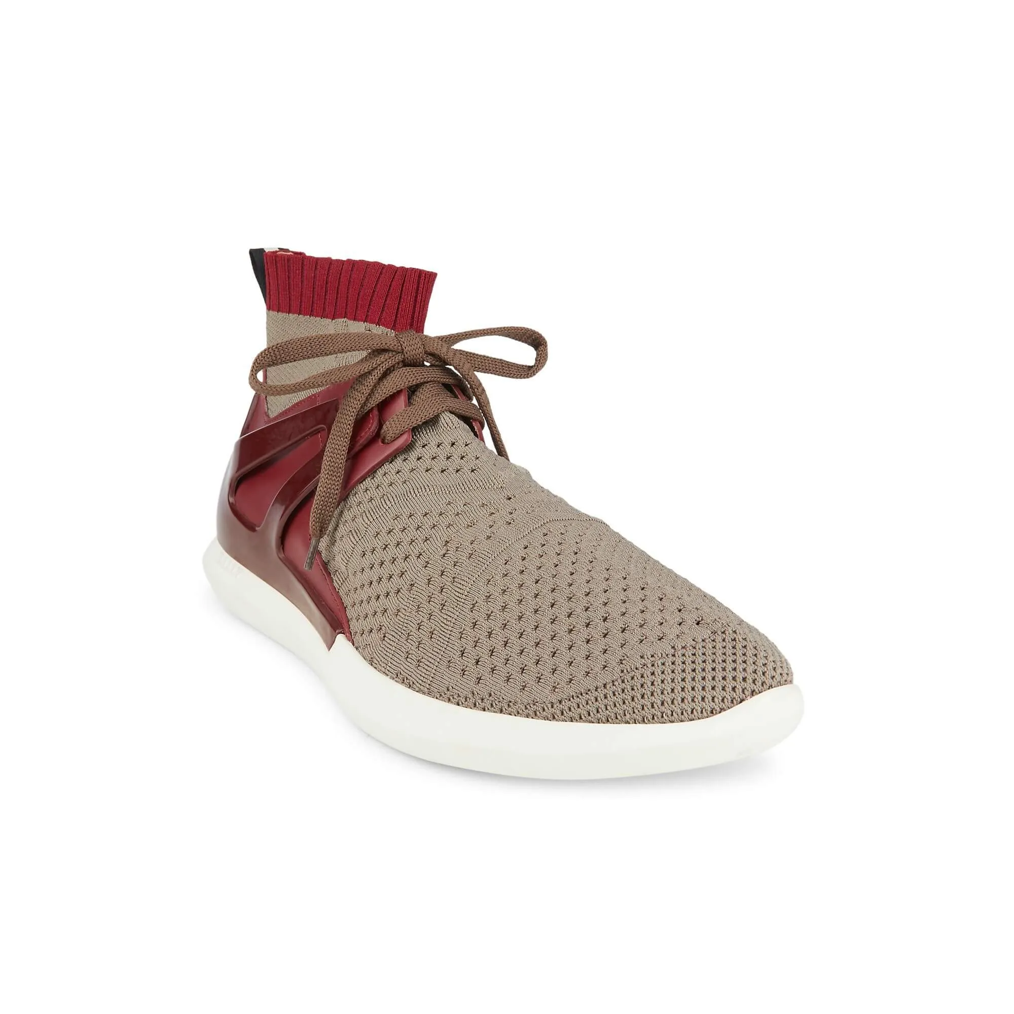 NEW Bally Avallo Men's Snuff Leather & Fabric Sneakers US 10 MSRP $550