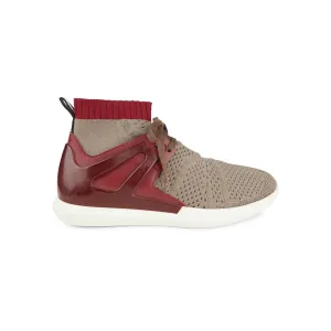 NEW Bally Avallo Men's Snuff Leather & Fabric Sneakers US 10 MSRP $550