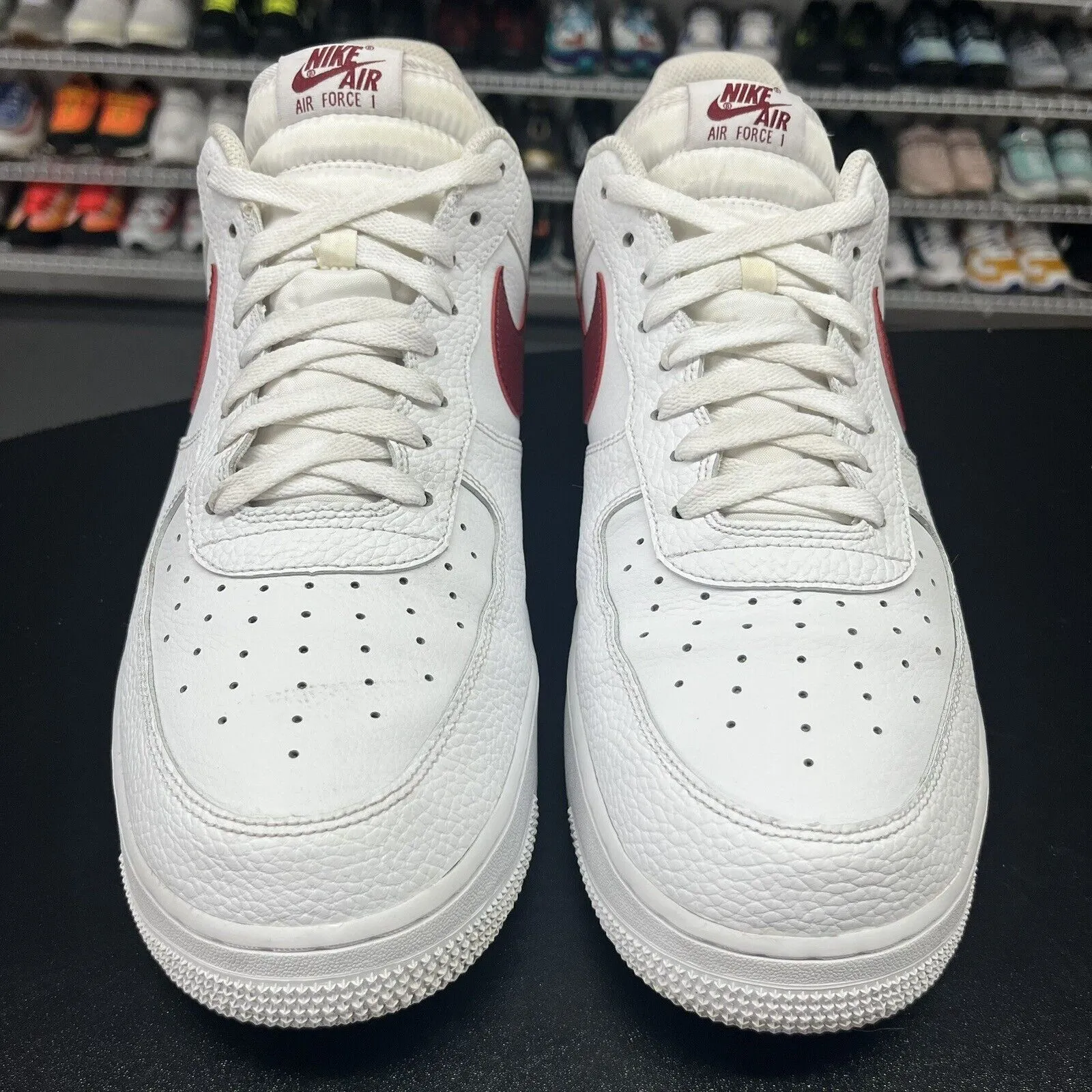 Nike Air Force 1 Retro Low White Team Red CZ0326-100 Men's Size 14