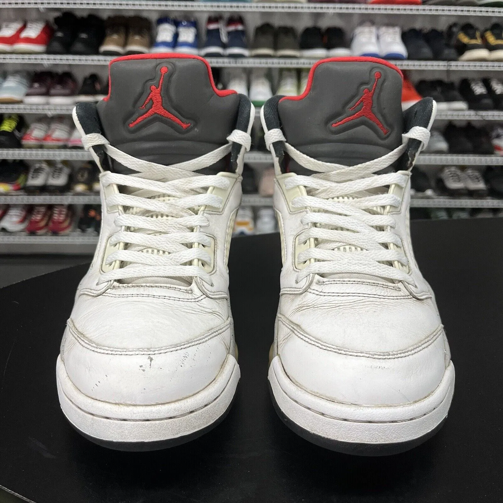Nike Air Jordan 5 Retro White Cement White 136027-104 Men's Size 11 No Insoles