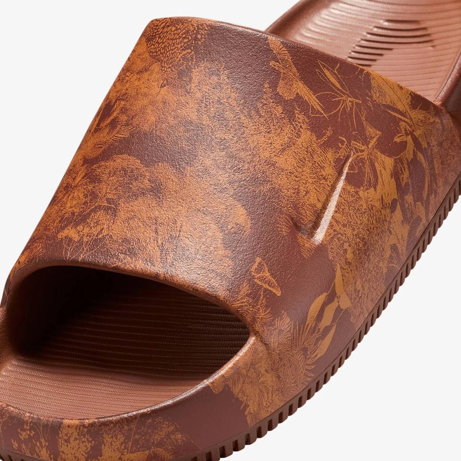 Nike Calm Printed Men's Slides (HQ1125-200, Cinnamon/Monarch)