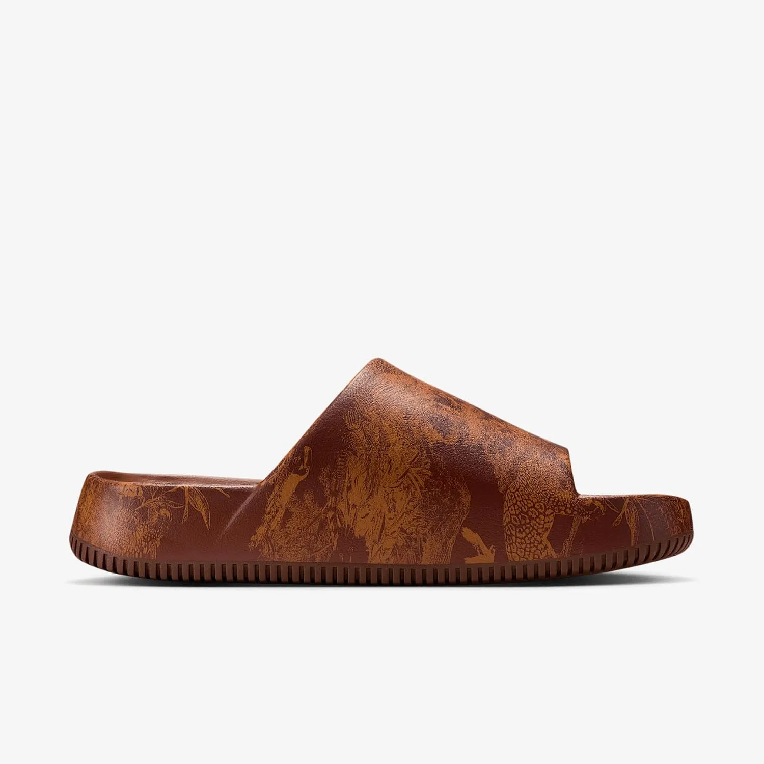 Nike Calm Printed Men's Slides (HQ1125-200, Cinnamon/Monarch)