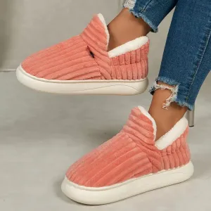 Non Slip Ribbed Indoor Slippers – Warmth and Secure Fit for Home