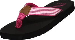 Norty WOMENS 5-10 SANDAL BLACK FUCHSIA   12093