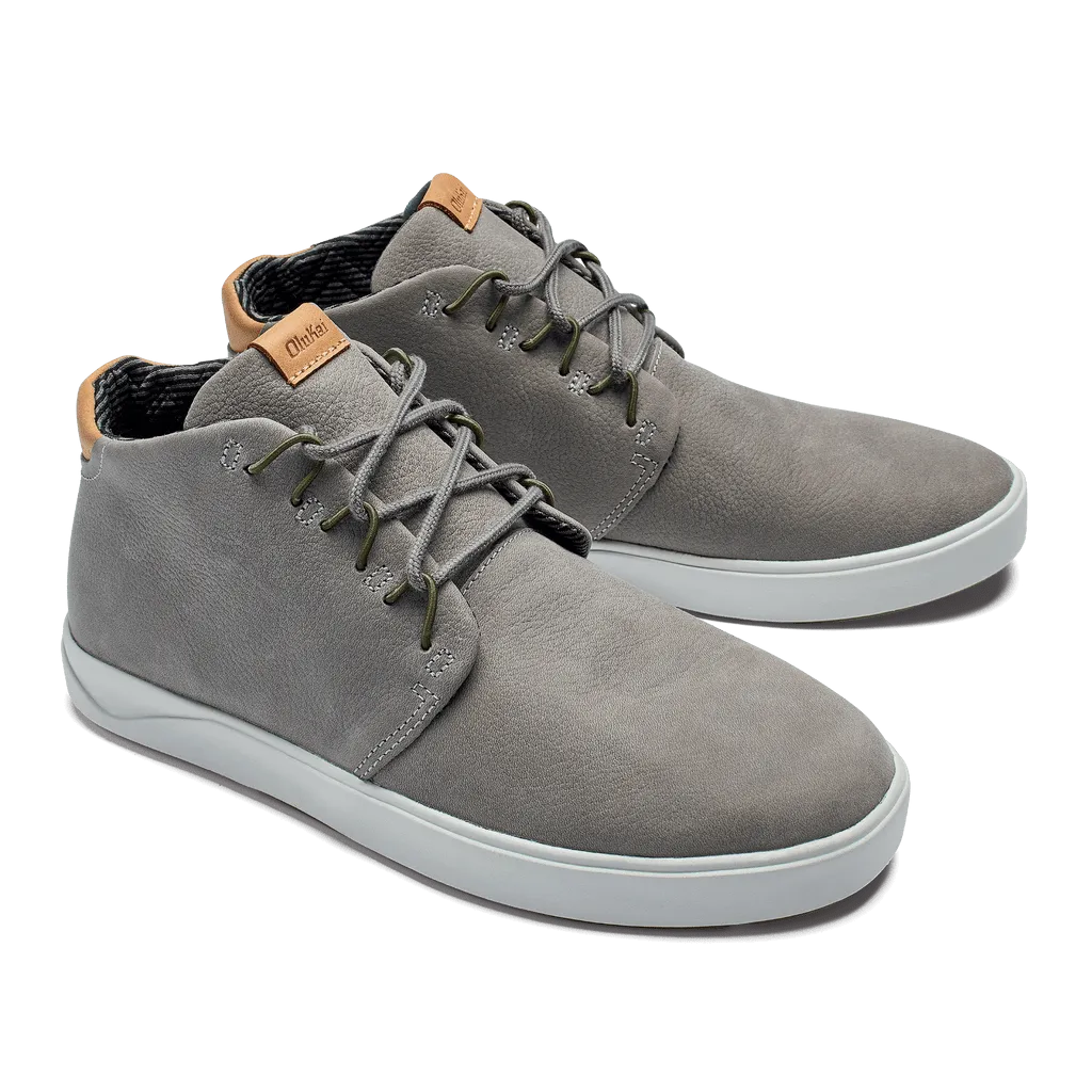 OluKai Men's Nana Hele Chukka Boots- Fog