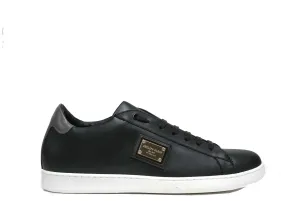 Philipp Plein Men’s Black Leather Sneakers Malibu PAAS
