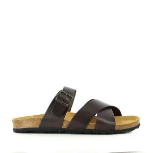 Plakton 100021 Dark Brown Multi Strap Sandals
