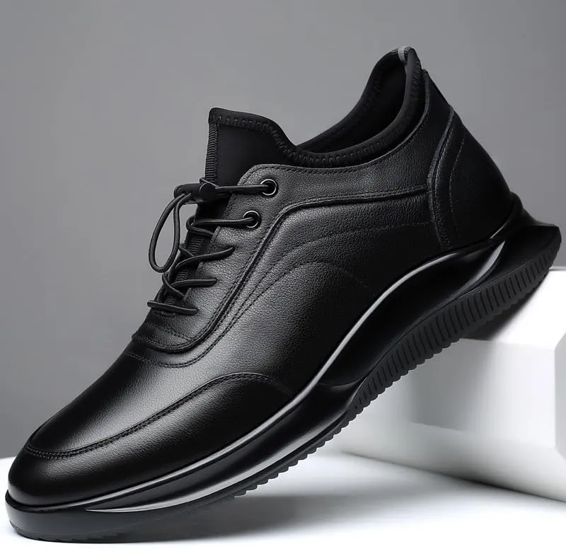 Premium Derby Dress Shoes for Men - Wingtip Design Business Casual Shoes with Rubber Outsole for Office & Ceremonies