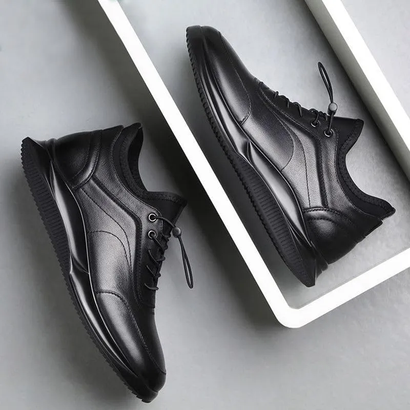 Premium Derby Dress Shoes for Men - Wingtip Design Business Casual Shoes with Rubber Outsole for Office & Ceremonies