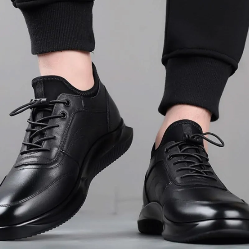 Premium Derby Dress Shoes for Men - Wingtip Design Business Casual Shoes with Rubber Outsole for Office & Ceremonies