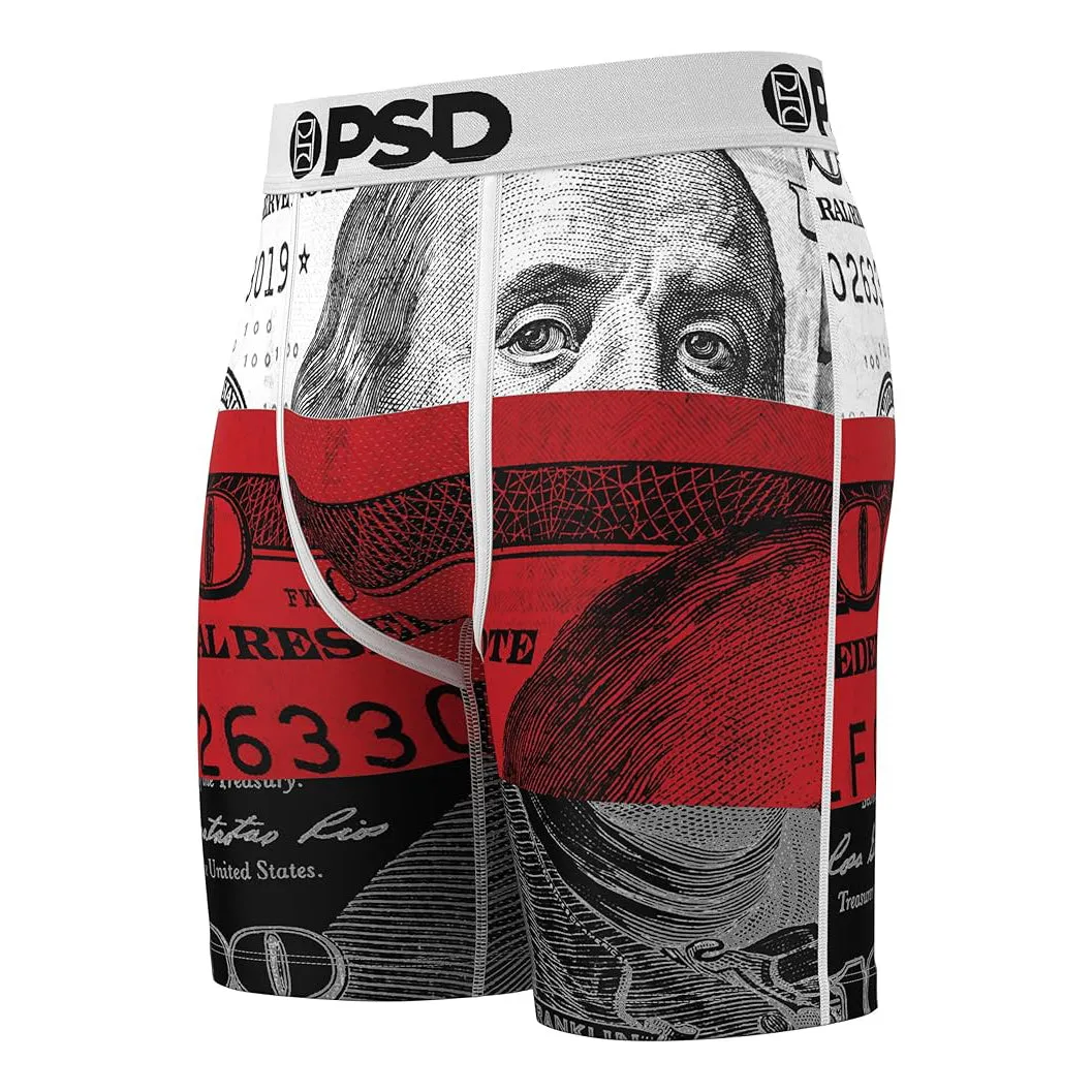 PSD Men's Multicolor 7 Inch Inseam Breathable And Supportive With Moisture-Wicking Fabric Luxury Print Boxer Briefs Medium Underwear (Knit) - 224180220-MUL-M