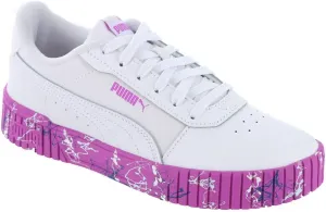 PUMA Carina 20 Splatter JR Girls Youth Sneaker 7 M US Big Kid WhiteWhiteOrchid
