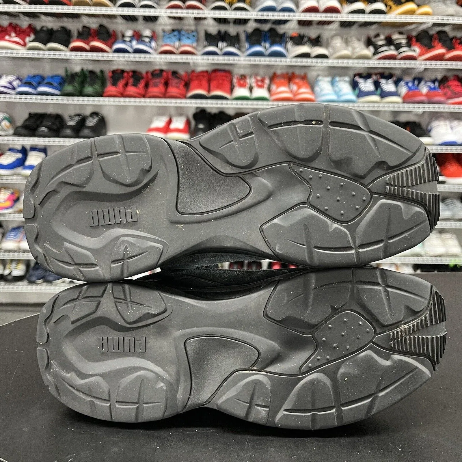 PUMA Thunder Desert Triple Black 2018 Shoe Sneaker 367997 04 Men's Size US 10.5